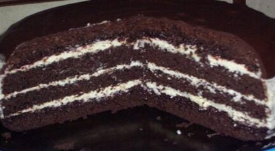 Торт «Шоколад на кипятке» готовится мега быстро, в духовом шкафу растет прямо на глазах
