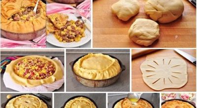 Татарский пирог с картофелем и мясом — «Зур Бэлиш»