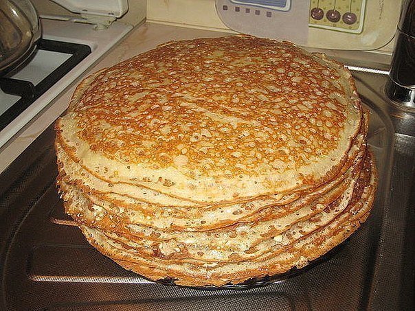 Заварные блинчики на кефире