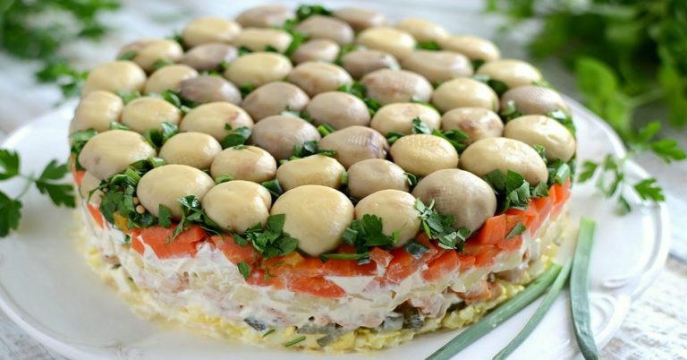 Салат «Грибная поляна»: настоящий шедевр кулинарного искусства!