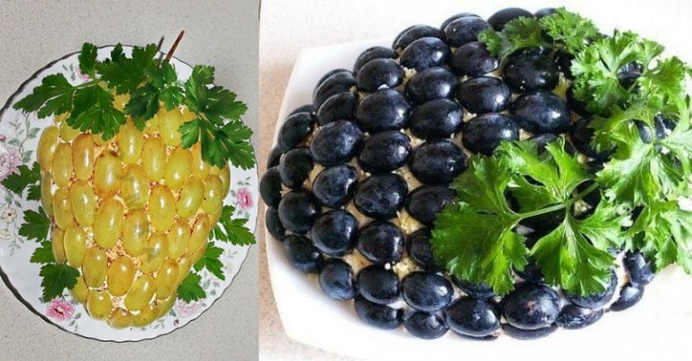 Салат «Гроздь винограда»: готовится просто, а вкус тебя порадует!