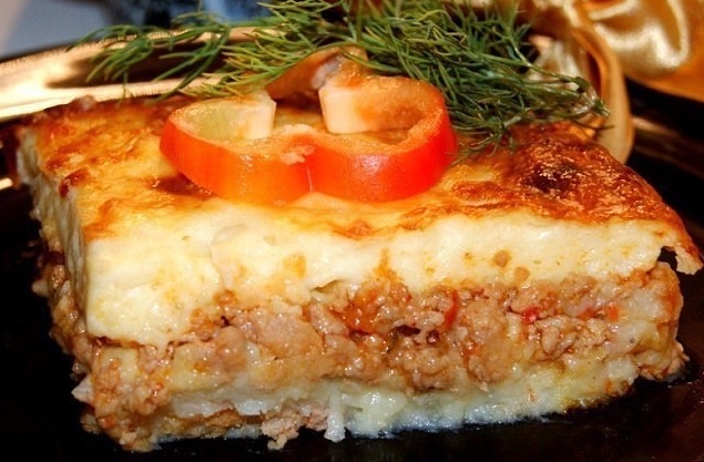 Запеканка картофельно—мясная
