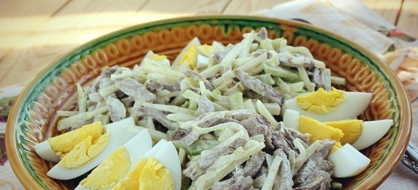 Сытный и интересный на вкус Салат «Ташкент». Попробуйте, не пожалеете!