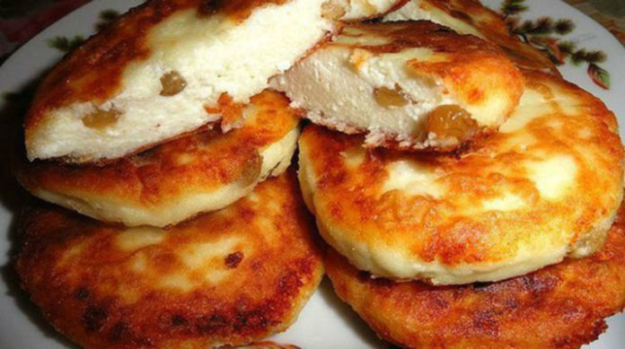 Нежные сырники с изюмом