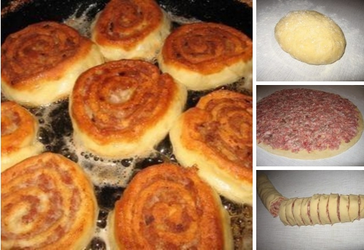 ШАНЕЖКИ С МЯСОМ!