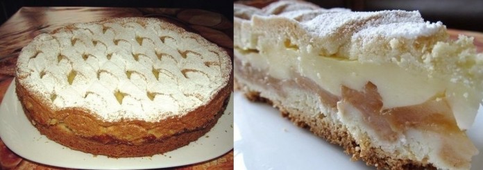 Просто великолепный яблочный пирог с нежным кремом. Нежный и сочный!