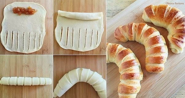 Рогалики сдобные на тесте без яиц