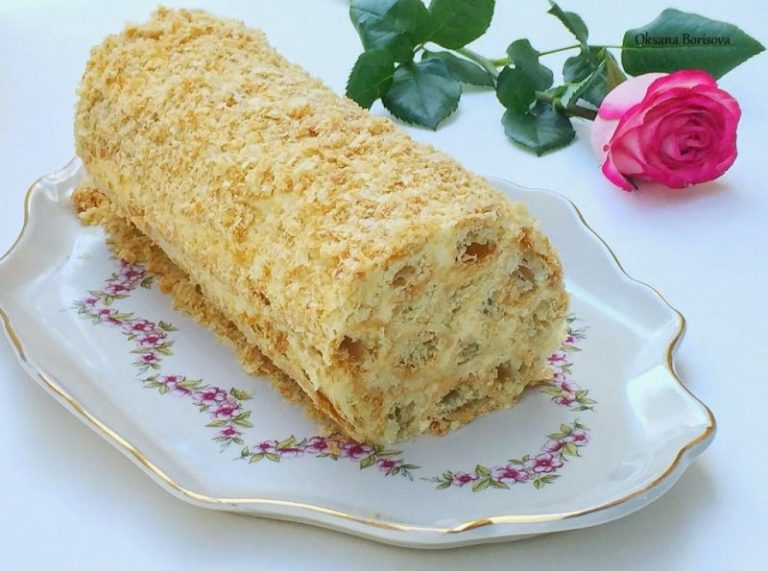Торт «Полено». Готовится проще некуда, а по вкусу не отличить от «Наполеона»!