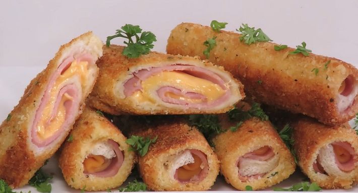 Вкусный и сытный завтрак на скорую руку: трубочки из хлеба. Вкуснятина