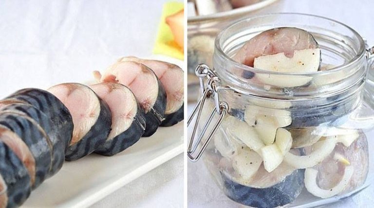 Скумбрия маринованная. 20 минут, и закуска на столе