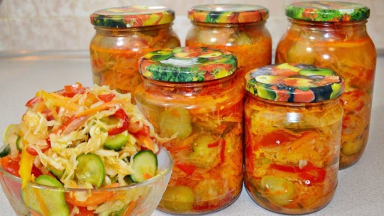 УЛЕТНЫЙ САЛАТ НА ЗИМУ «КУБАНСКИЙ» С КАПУСТОЙ И ОГУРЦАМИ — ПОЛЮБИТЕ СРАЗУ!