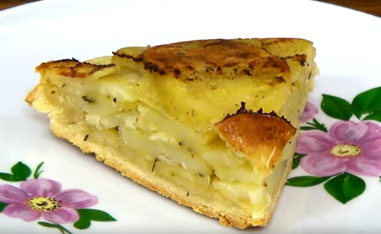 Картофельный перевернутый пирог. Картофельный тарт Татен
