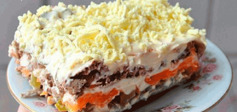 Печеночный салат