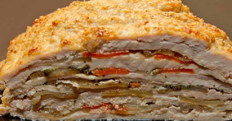 Куриная грудка слоями в духовке