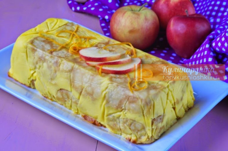Блинный яблочный пирог