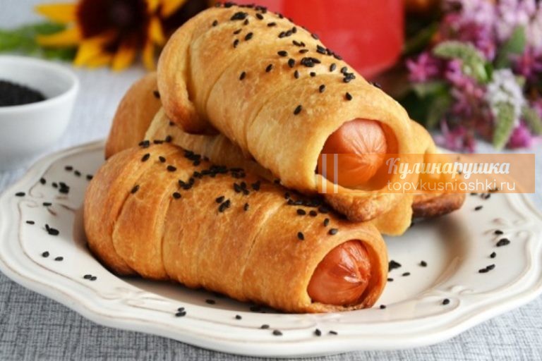 Очень вкусные сосиски в тесте