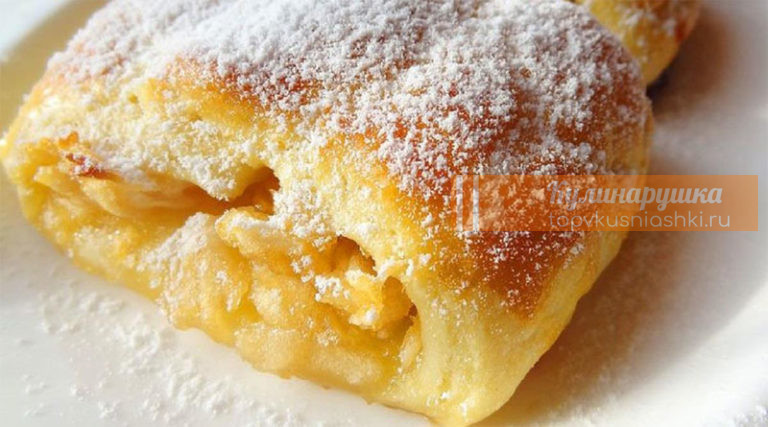 Рулетики с яблоками