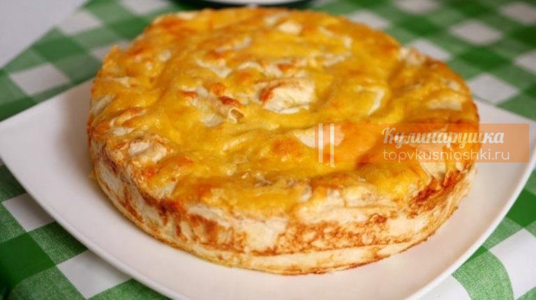 Очень простой и быстрый сочный пирог с мясом, для которого не нужно тесто