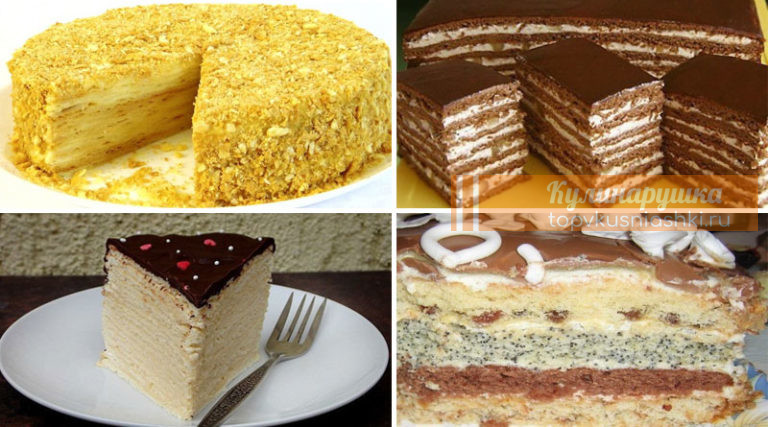 Топ-5 самых вкусных домашних тортов. Отличная подборка
