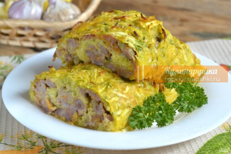 Закусочный кабачковый рулет — ешь и худей