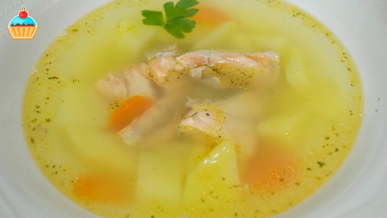 Сварим суп c брюшками лосося