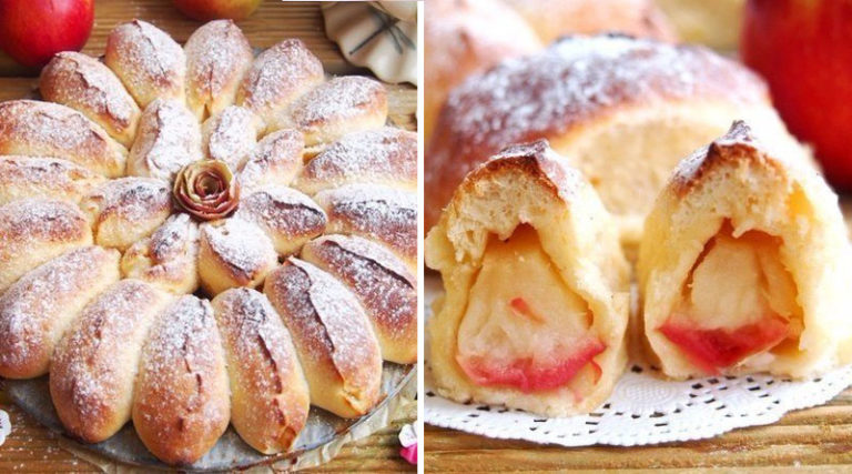 Вкуснейший «Отрывной» яблочный пирог. В каждой булочке кусочек яблочка. Готовить просто