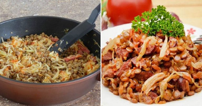 Мега аппетитная тушеная капуста с колбасками