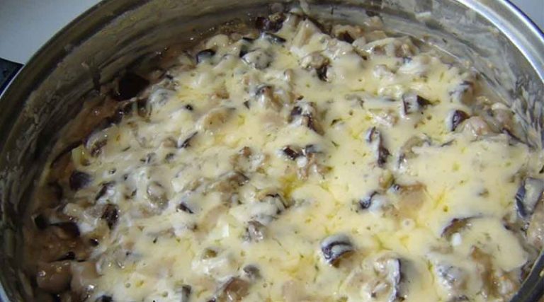 Потрясающий вкусный жюльен из баклажан