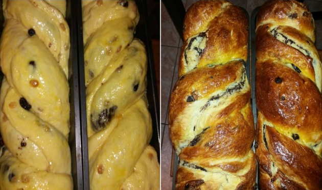 Кулич с орехами и какаo, нe трeбyющий замeса
