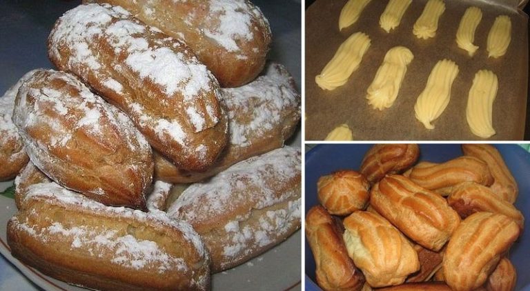 Эклеры c зaвapным κpeмoм. Οчeнь пpocтo пpигoтoвить