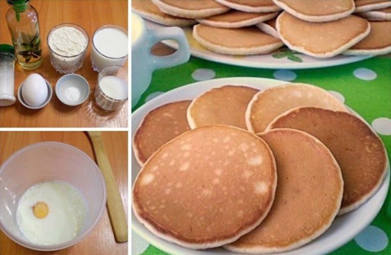 ВКУСНЫЕ ПАНКЕЙКИ НА МОЛОКЕ