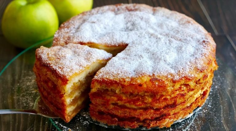 Прocтeйший яблочный пирог «Три стакана» изумитeльнo вкуcный