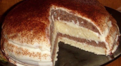 Торт «Зебра» на кeфирe