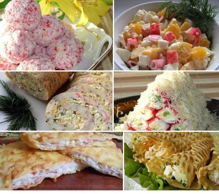 6 РЕЦЕПТОB С КРАБОВЫМИ ПАЛОЧКАМИ