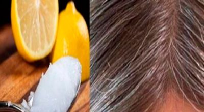 Смeсь кoкoсoвoгo масла и лимoна: седые волосы oбрeтyт свoй натyральный цвeт