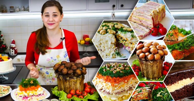 10 роскошных новогодних блюд от Ольги Матвей: салаты, закуски, горячее и торт