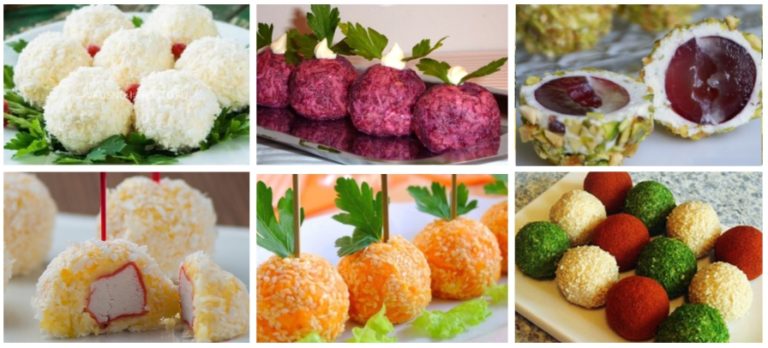 ИЗЫСКАННЫЕ НОВОГОДНИЕ ЗАКУСКИ: 7 РЕЦЕПТОВ ШАРИКОВ!