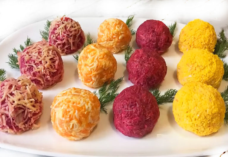 Праздничная закуска с селедкой: Быстро и очень вкусно