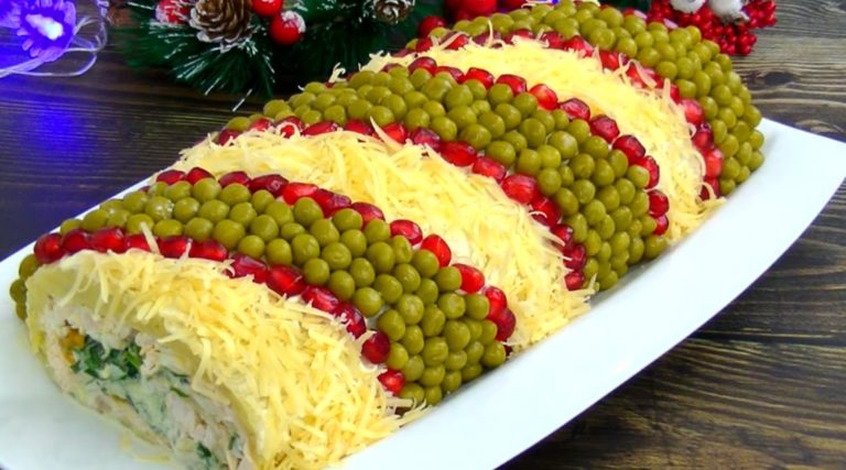 Рецепт изумительно красивого и вкусного салата на новогодние праздники «Король стола»