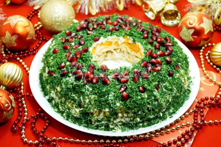 Салат «Рождественский венок»