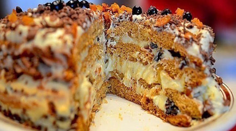 Торт «Трухлявый пень». Быстрый и вкусный тортик