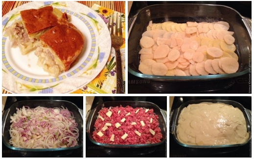 Мясной пирог за 15 минут