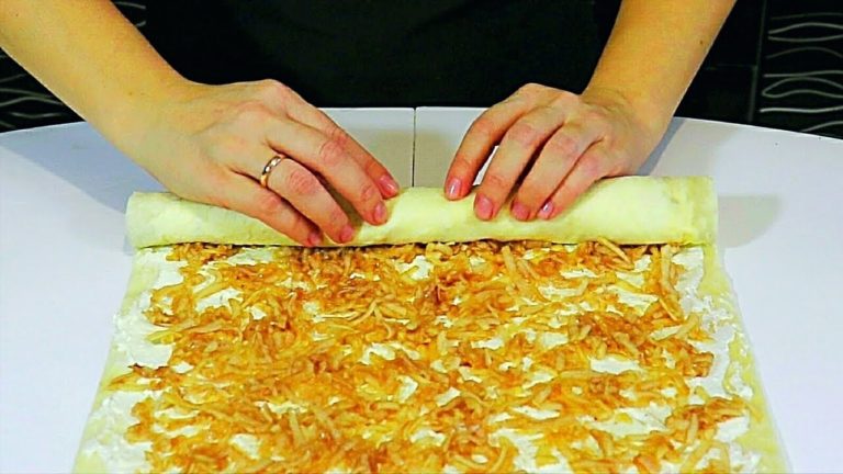 Пирог из творога, яблок  и лаваша