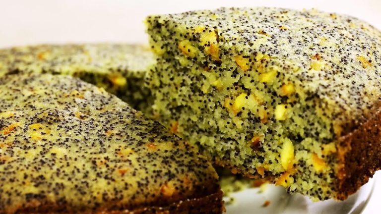 Пирог с маком, с ярким вкусом апельсина