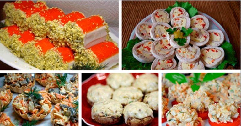 Подборка оригинальных и вкусных закусок на праздничный стол