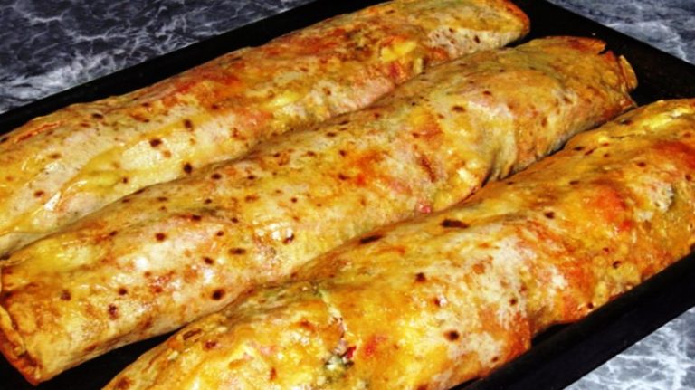 Рецепт запеченного лаваша в духовке