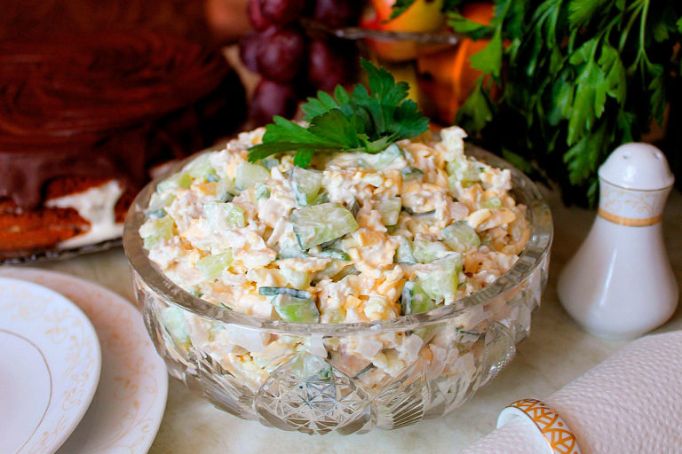 Салат «Фазан» с курицей — вкусный, сытный и освежающий
