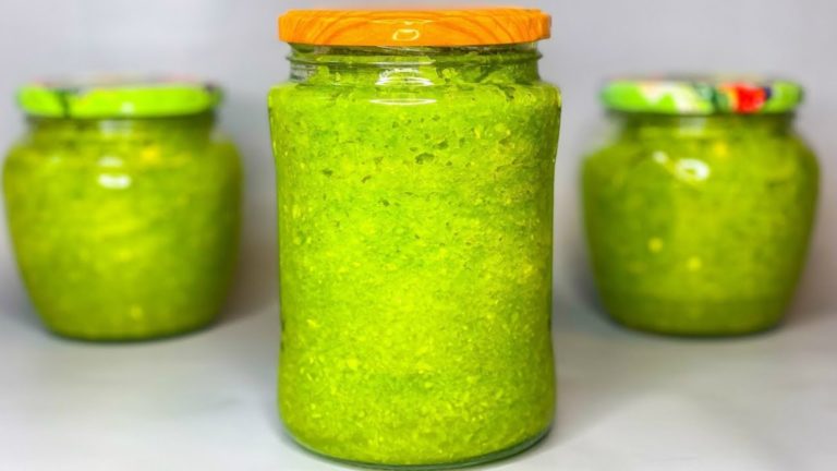 Не аджика, а сокровище. Очень вкусная зеленая аджика «Изумрудная»