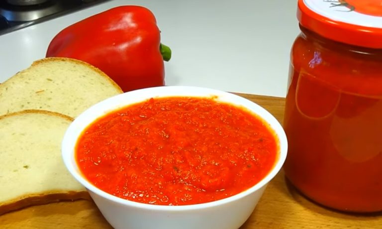 Паста из болгарского перца, вкусная как икра. Универсальная приправа ко всем блюдам на зиму