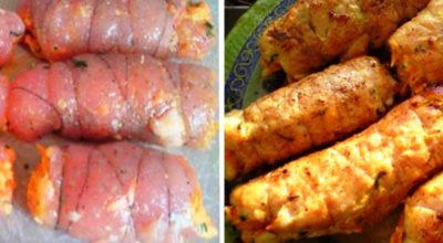 Царское блюдо: куриные рулетики «Боярские». Сочное мясо с ароматной начинкой